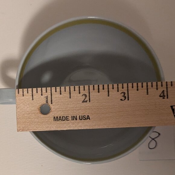 Vintage Handpainted Arabia Finland Windflower Teacup and Saucer with Flaw - Picture 9 of 13